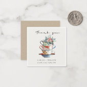 Coupes Pastel Élégantes empilées Carte de remercie (Devant/Arrière en situation)