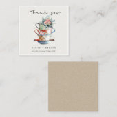 Coupes Pastel Élégantes empilées Carte de remercie (Devant / Derrière)