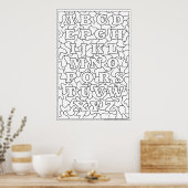 Coupez-moi ! Poster Alphabet (Cuisine)