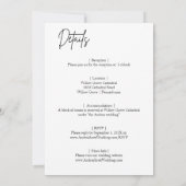 Couple aquarelle Enregistrer la date Invitation (Dos)