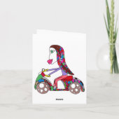 couple attendant le bus sur une carte de billet (Dos)