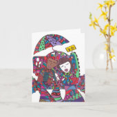 couple attendant le bus sur une carte de billet (Fleur jaune)