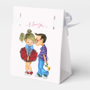 Couple Ballotins avec texte - Je t'aime