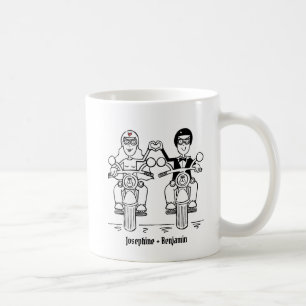 Couple Biker personnalisé Mariage Cadeau Mug en cé