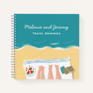 Couple bronzage personnalisé Journal de voyage