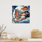  Couple Comic Retro Pop Art Love Poster (Keuken)