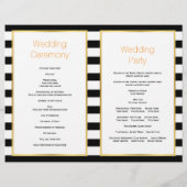 Couple crâne et rayures Programme de mariage Hallo (Dos)