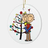 Couple dans l'amour ornement de Noël (Gauche)