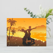 Couple Danser Sur La Plage Invitations