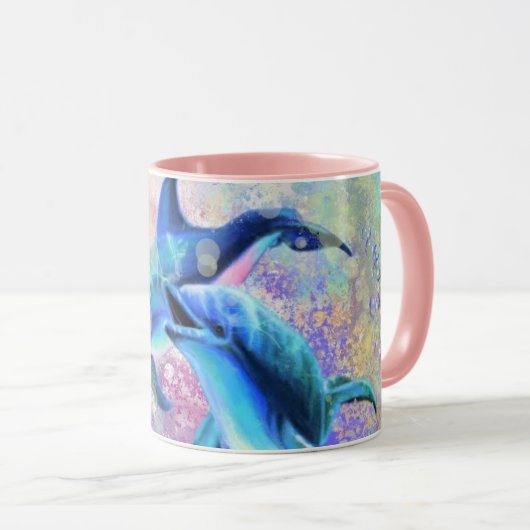 Couple Dauphin Coffee Mug (Devant droit)