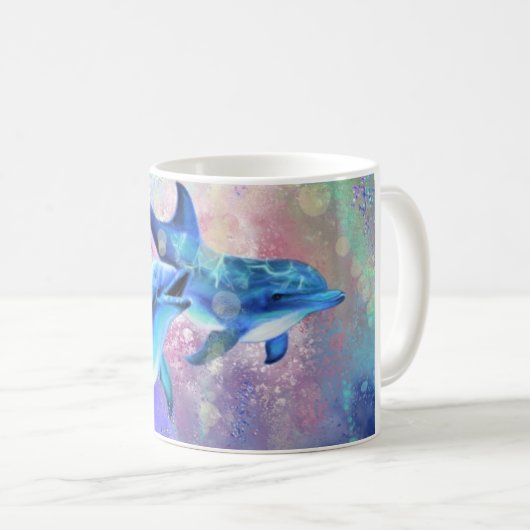 Couple Dauphin Coffee Mug (Devant droit)