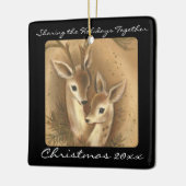 Couple de Cerfs mignons Ornements personnalisés (Gauche)