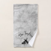 Couple de cerfs sur mesure (Serviette à main)