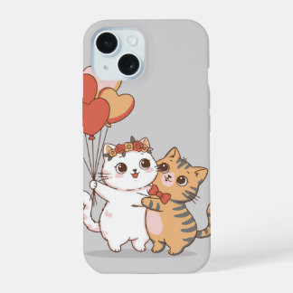 Couple de chatons adorable qui s'embrassent