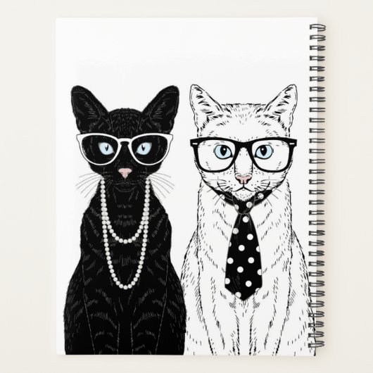 Couple de chats | Ajouter Votre Nom (Dos)