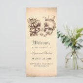 Couple de crâne Mortel Joli Mariage Programmes (Debout devant)