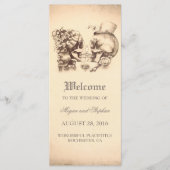 Couple de crâne Mortel Joli Mariage Programmes (Devant)