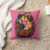 Couple de mariage romantique Coussin jetable (Couverture)