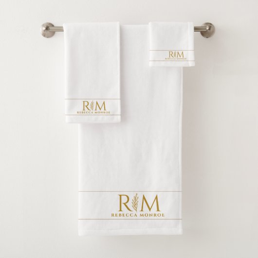 Couple de monogramme élégant en or Nom Monogramme (En situation)