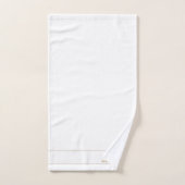 Couple de monogramme élégant en or Nom Monogramme (Serviette à main)