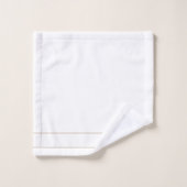 Couple de monogramme élégant en or Nom Monogramme (Gant de toilette)
