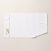 Couple de monogramme élégant en or Nom Monogramme (Serviette à main)