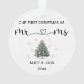 Couple de Noël personnalisé (dos)