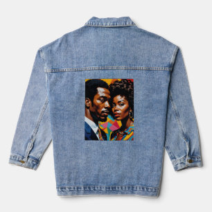 Couple de puissance rétro Vibrant Afrocentric Tee
