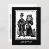 Couple de squelette (RSVP) - Carte postale (Devant / Derrière)