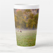 Couple d'Elk de pâturage Latte Mug (Devant)