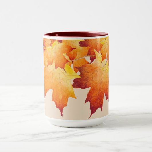 Couple d'érable sur une Mug combo (1) (Centre)