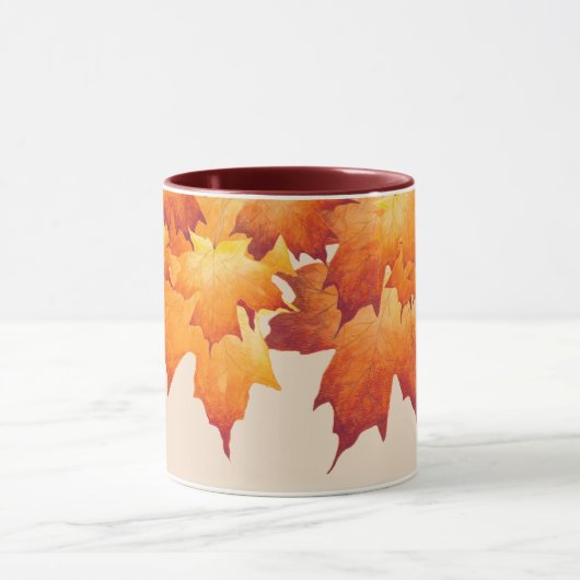 Couple d'érable sur une Mug combo (2) (Centre)