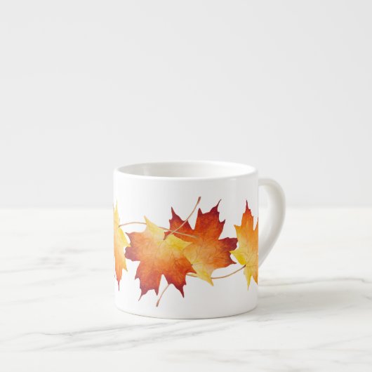 Couple d'érable sur une Mug d'Espresso (1) (Devant droit)