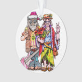 Couple d'Hippie Père Noël (devant)