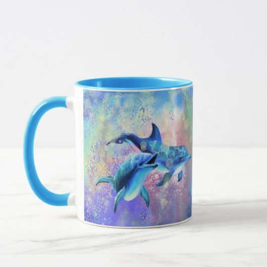 Couple Dolphin Mug (Gauche)