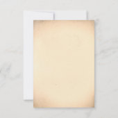 Couple du crâne - Carte RSVP pour mariage (Dos)