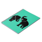 Couple Elephant Carnet Famille - Choisir la couleu (Côté gauche)