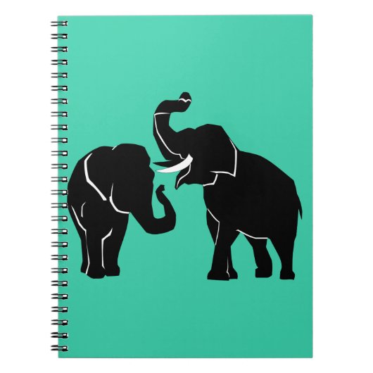 Couple Elephant Carnet Famille - Choisir la couleu (Devant)