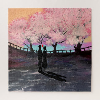Couple en amour carré puzzle puzzle