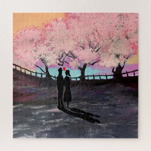 Couple en amour carré puzzle puzzle (Vertical)