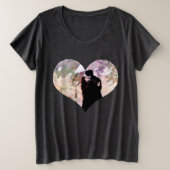 Couple en amour S'embrasser dans la pluie Art Abst (Design devant)