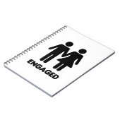 Couple engagé - Carnet Wedding planner (Côté gauche)