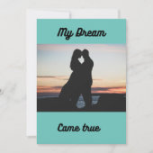 Couple faire-part de mariage avec Personnaliser co (Devant)