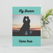 Couple faire-part de mariage avec Personnaliser co (Debout devant)