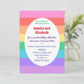 Couple gai/lesbienne faire-part de mariage (Debout devant)