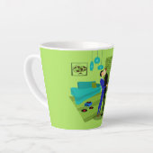 Couple Gay Rétro Dans Love Latte Mug (Angle gauche)