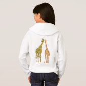 Couple Giraffe Sweat - shirt à capuche (Dos entier)