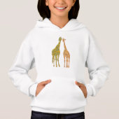 Couple Giraffe Sweat - shirt à capuche (Devant)