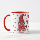 Couple Gnome mignon Nom Valentine's Mug (Gauche)