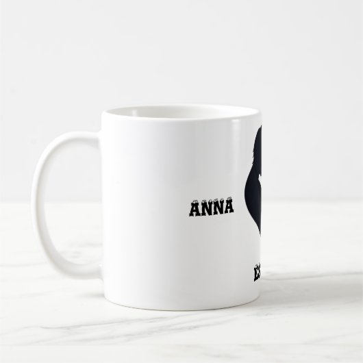 COUPLE HEART SILHOUETTE MUG (Gauche)